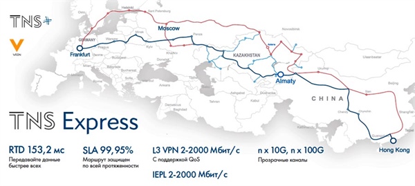 TNS Express — невероятная скорость между Гонконгом и Франкфуртом